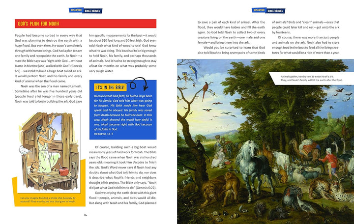 Discover Bible Heroes: An Illustrated Adventure for Kids Paperback by by Tracy M. Sumner
