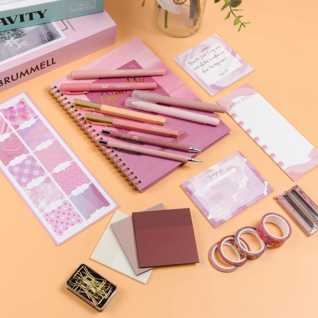 Bible Journaling Kit, Bible Highlighters and Pens No Bleed, Bible Study Kit, Journaling Kit for Women and Gift, Bible Tabs and Highlighter Set