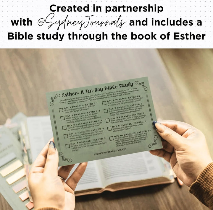 Esther Bible Journaling Kit, Loaded Bible journaling Kit in collaboration with @SydneyJournals