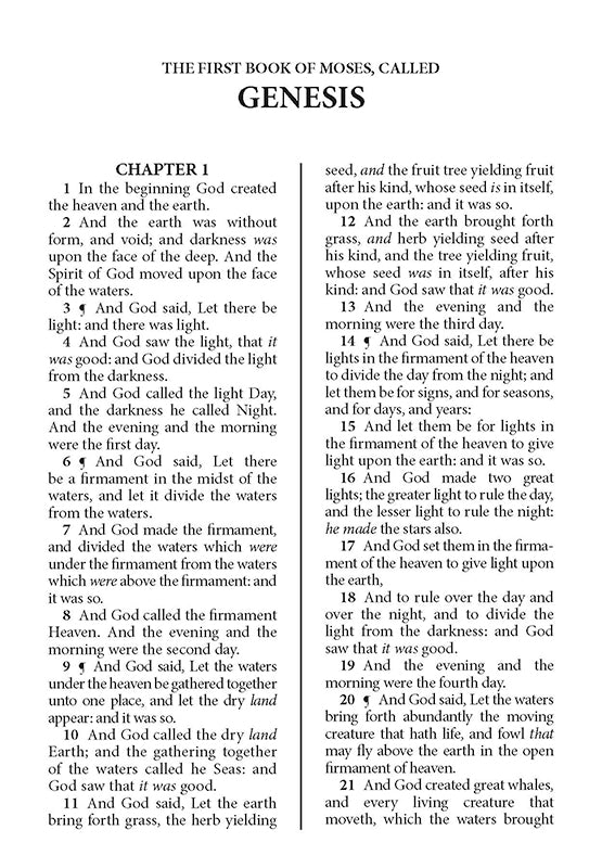 KJV Large Print Personal Size Bible