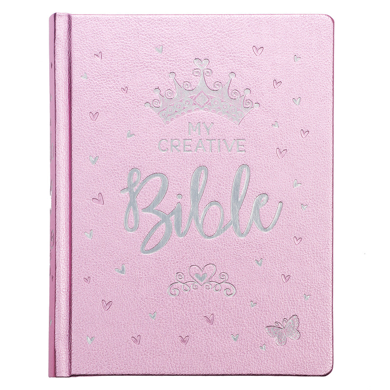 Metallic Pink Faux Leather My Creative Bible for Girls - an ESV Journaling Bible