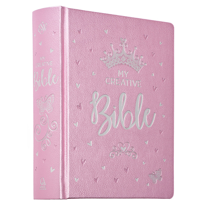 Metallic Pink Faux Leather My Creative Bible for Girls - an ESV Journaling Bible