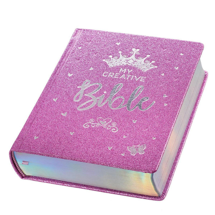 Purple Glitter My Creative Bible for Girls - an ESV Journaling Bible By Amanda Cowles