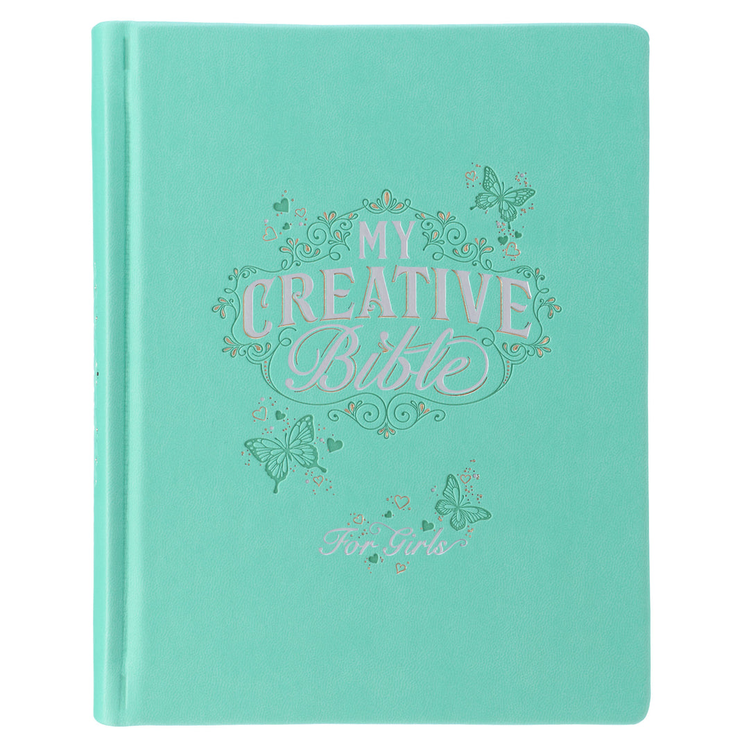 Teal Butterfly Hardcover My Creative Bible for Girls - an ESV Journaling Bible