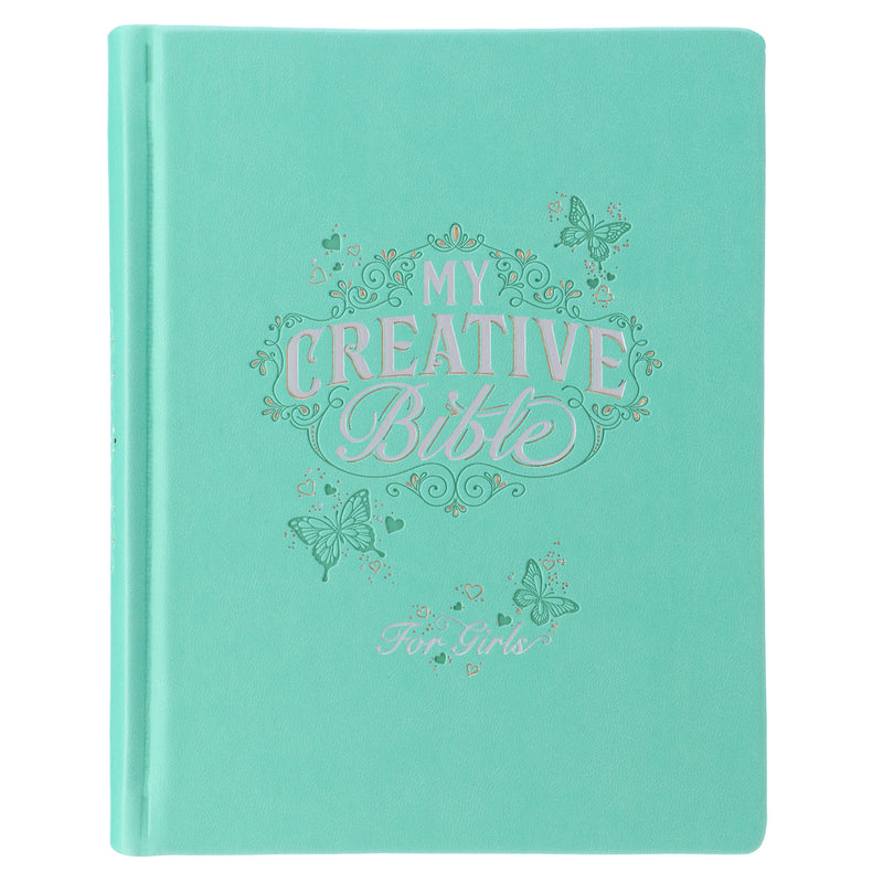 Teal Butterfly Hardcover My Creative Bible for Girls - an ESV Journaling Bible