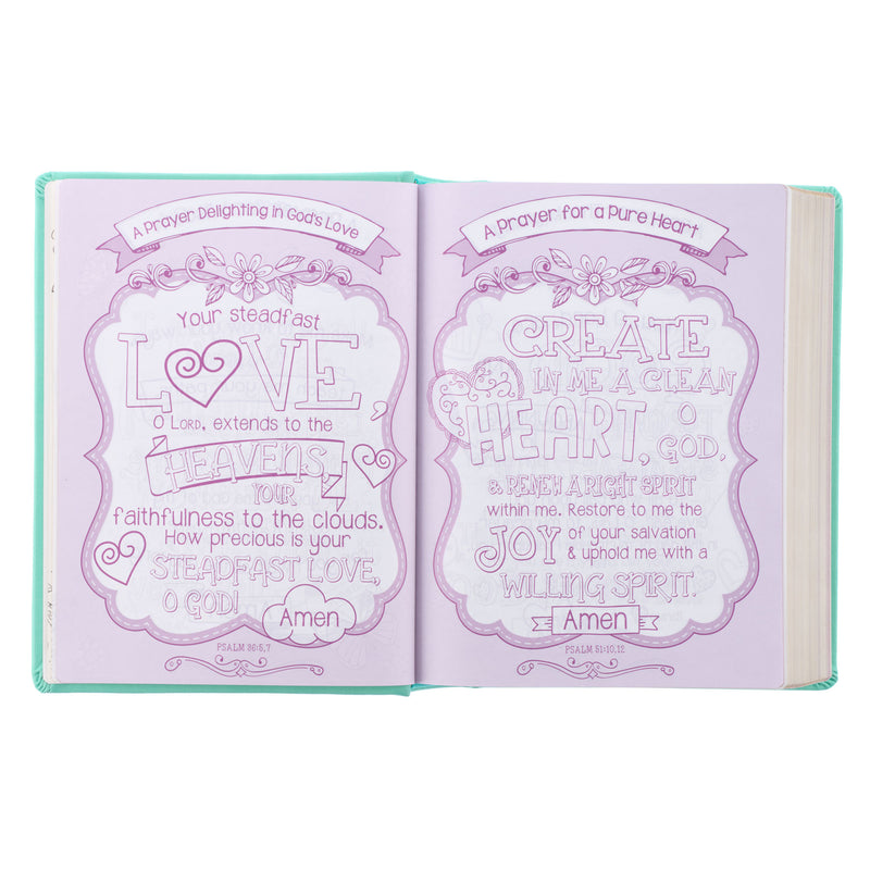 Teal Butterfly Hardcover My Creative Bible for Girls - an ESV Journaling Bible