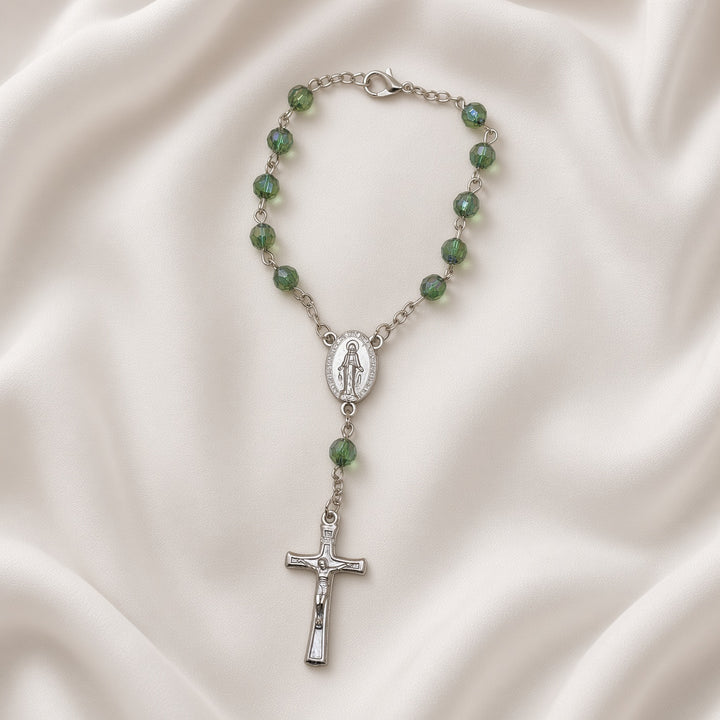 Emerald Bead - Car Rosary