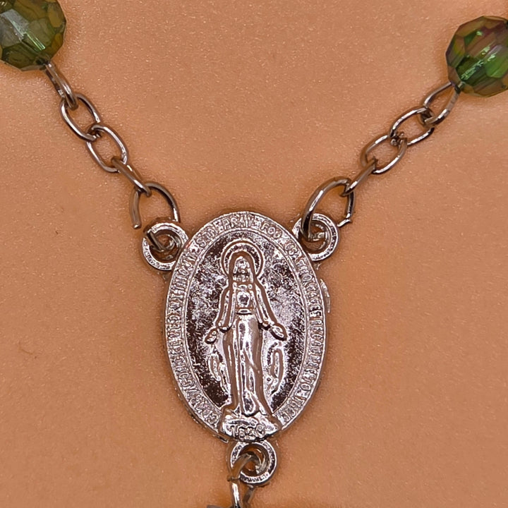 Emerald Bead - Car Rosary