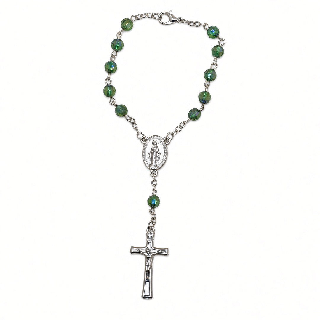 Emerald Bead - Car Rosary