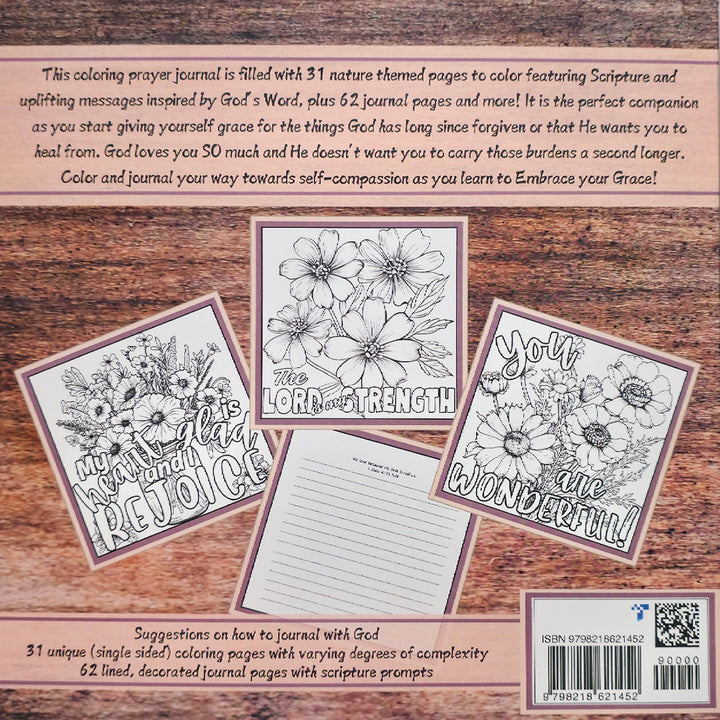 Embrace Your Grace: A Coloring Prayer Journal Paperback – March 3, 2025 by Trina M Polkey (Author)