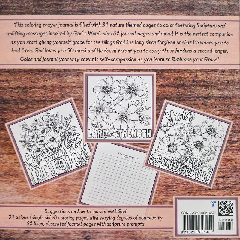 Embrace Your Grace: A Coloring Prayer Journal Paperback – March 3, 2025 by Trina M Polkey (Author)