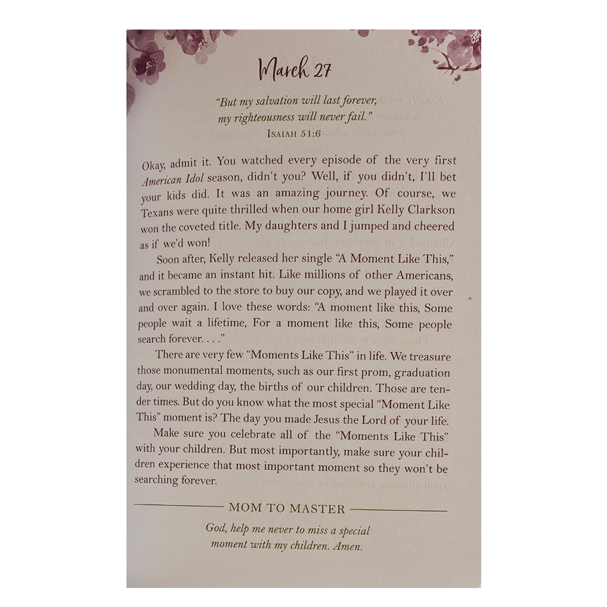 Encouraging Words for Mothers: Daily Devotions to Lift Mom&