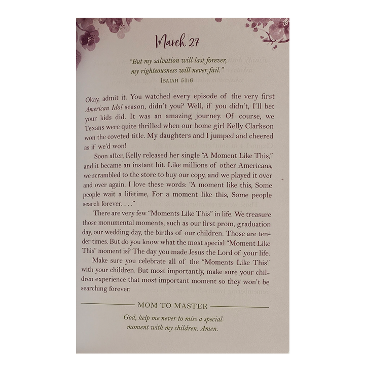 Encouraging Words for Mothers: Daily Devotions to Lift Mom&