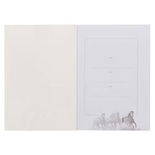 Perseverance Brown Stallion Medium Notebook - Hebrews 12:1
