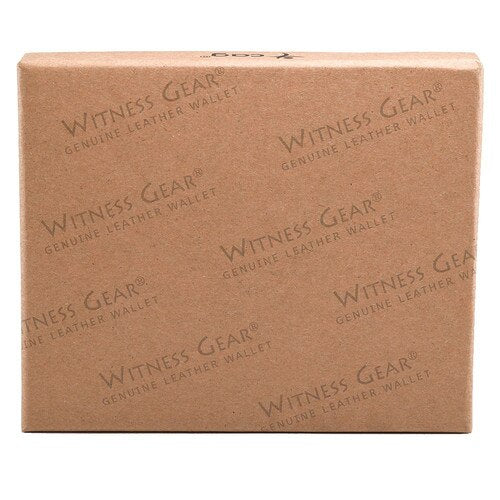 Wings Like Eagles Camel Tan Full Grain Leather Trifold Wallet