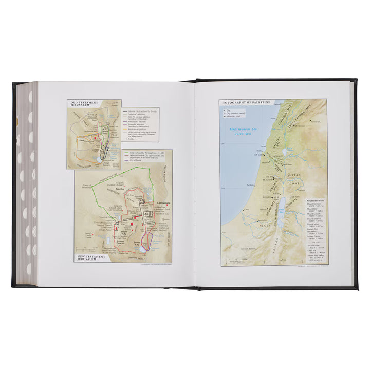 Black Faux Leather Hardcover Family Heritage Bible