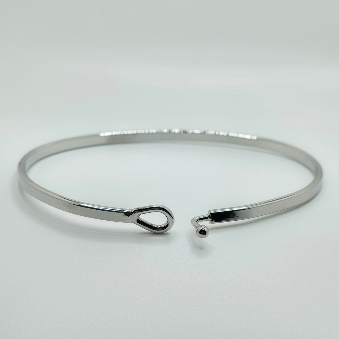 FAITH (Arrow) Inspirational Message Bracelet Positive Message Engraved Thin Bangle - Jewelry