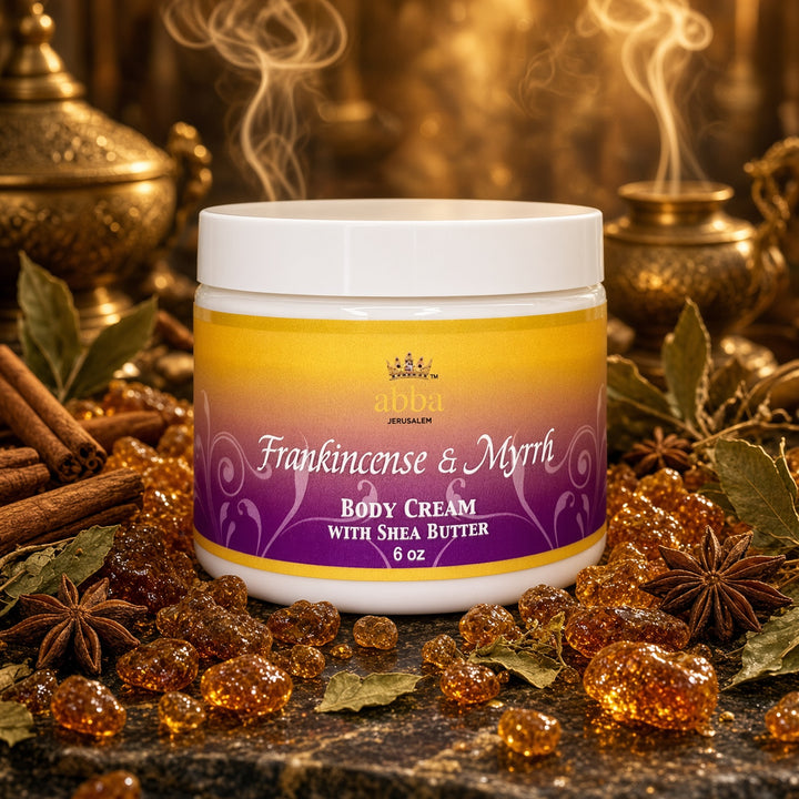 FRANKINCENSE &amp; MYRRH BODY CREAM WITH SHEA BUTTER 6 OZ