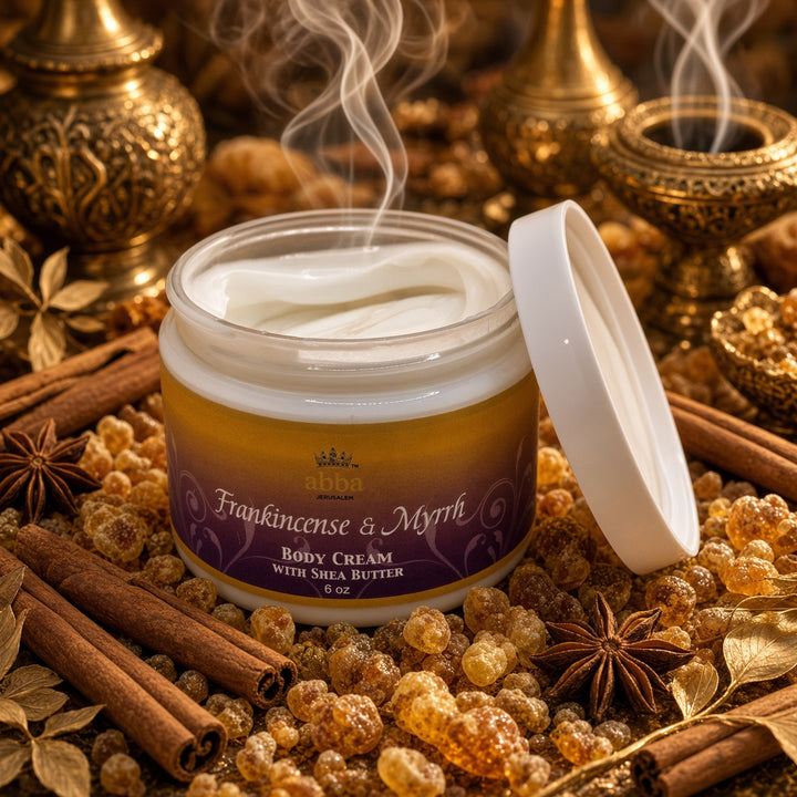FRANKINCENSE &amp; MYRRH BODY CREAM WITH SHEA BUTTER 6 OZ