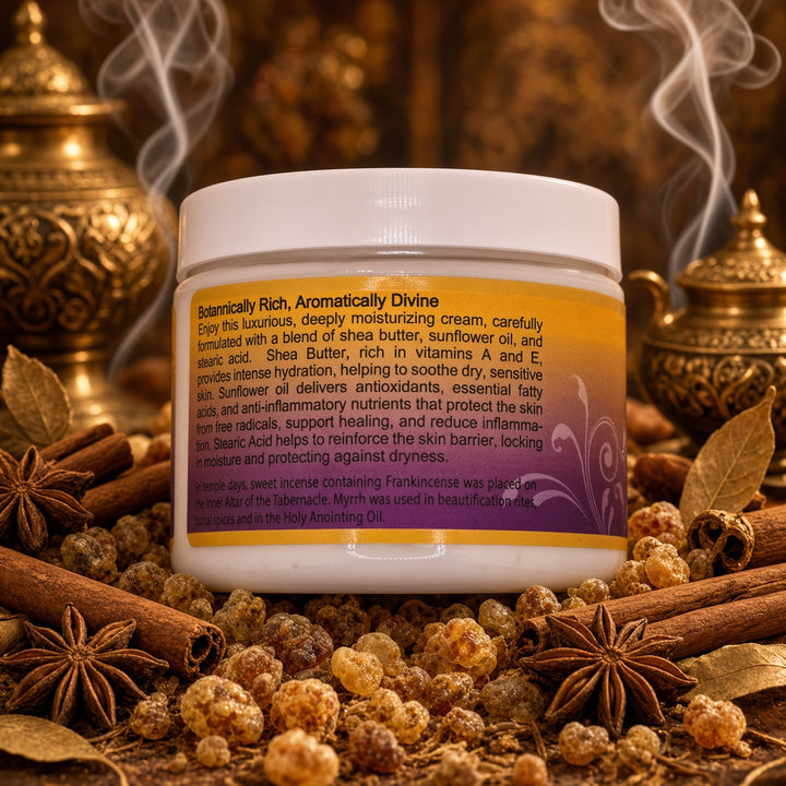 FRANKINCENSE &amp; MYRRH BODY CREAM WITH SHEA BUTTER 6 OZ