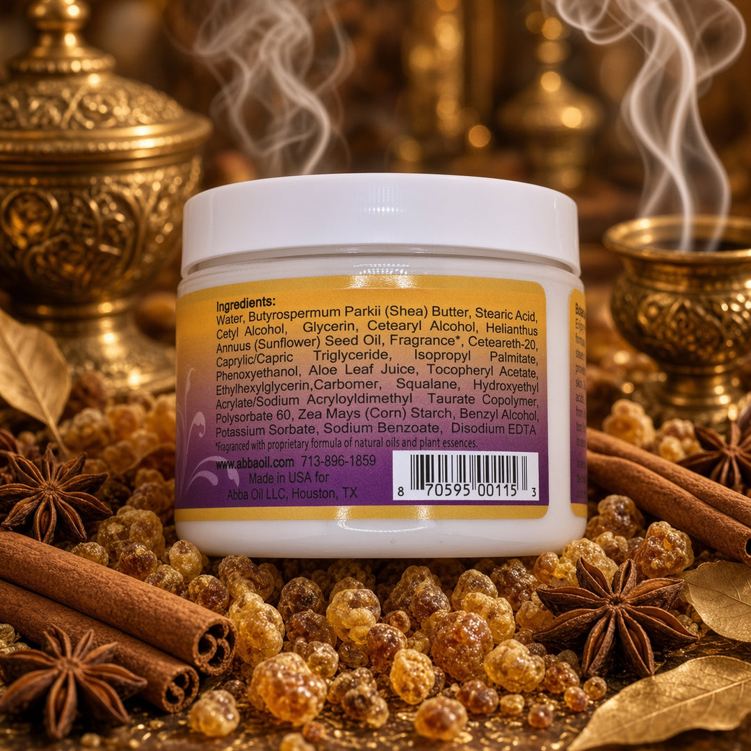 FRANKINCENSE &amp; MYRRH BODY CREAM WITH SHEA BUTTER 6 OZ