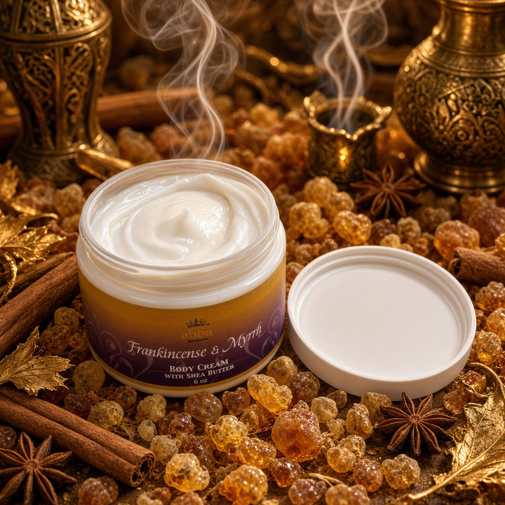 FRANKINCENSE &amp; MYRRH BODY CREAM WITH SHEA BUTTER 6 OZ