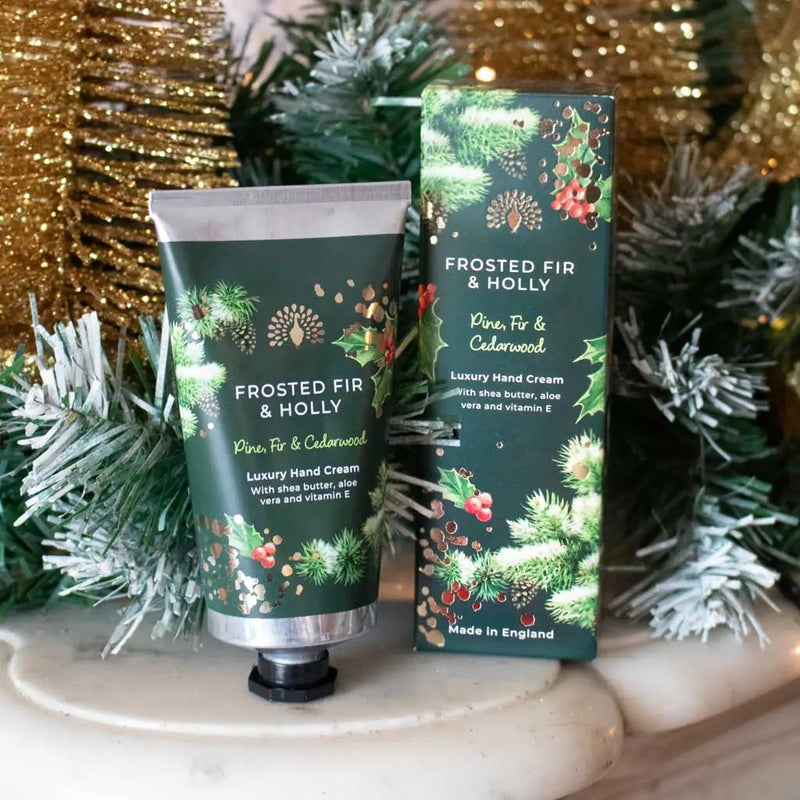 Christmas Tidings Frosted Fir and Holly Hand Cream