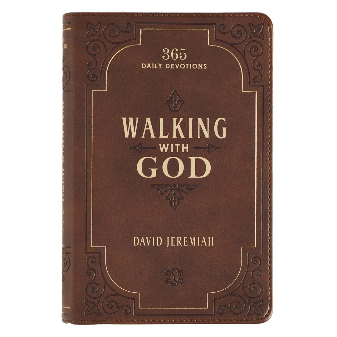 Walking With God Brown Faux Leather Devotional (Compact Size)
