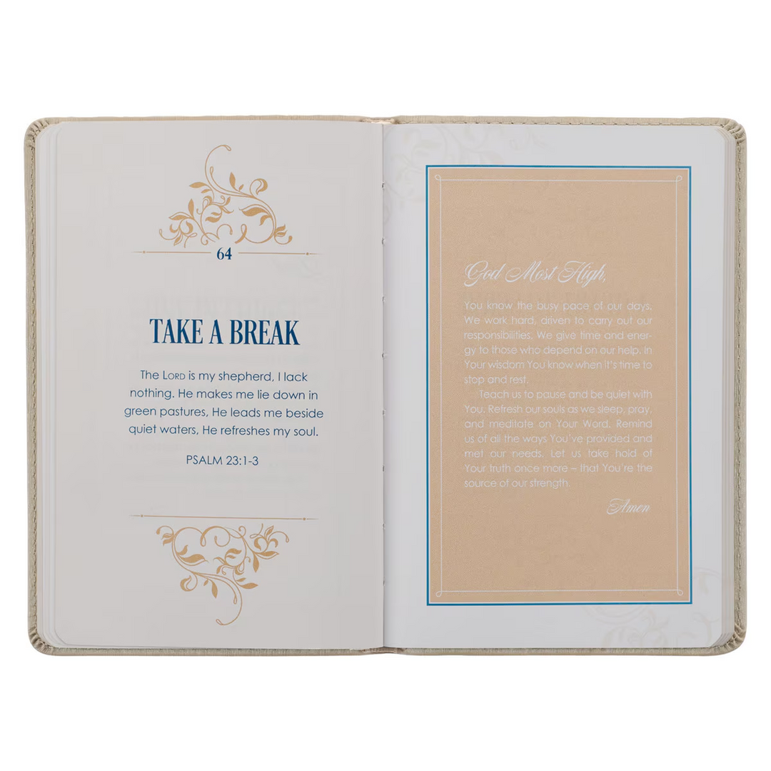 101 Prayers for Mr. &amp; Mrs. Gold Faux Leather Prayer Book