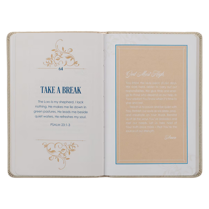 101 Prayers for Mr. &amp; Mrs. Gold Faux Leather Prayer Book
