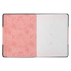 Life Lessons for Moms Gray and Pink Faux Leather Gift Book