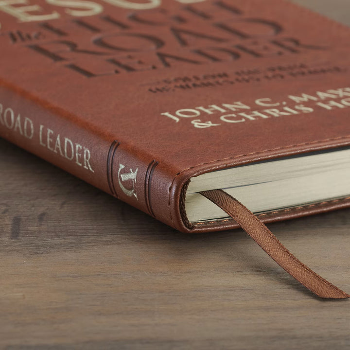 Jesus the High Road Leader Chestnut Brown Faux Leather Gift Book by Chris Hodges