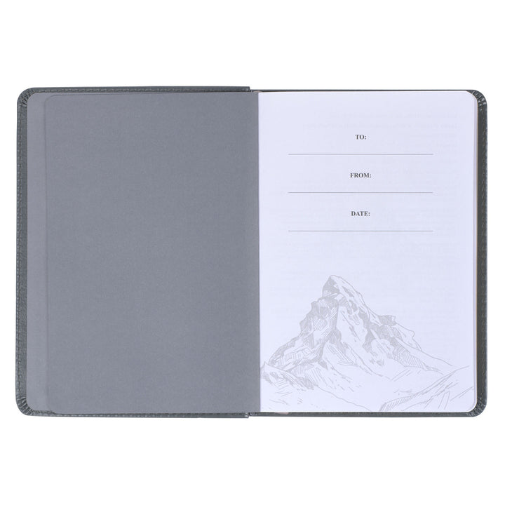 Legacy of Leaders Gray Faux Leather Devotional By Robert Noland