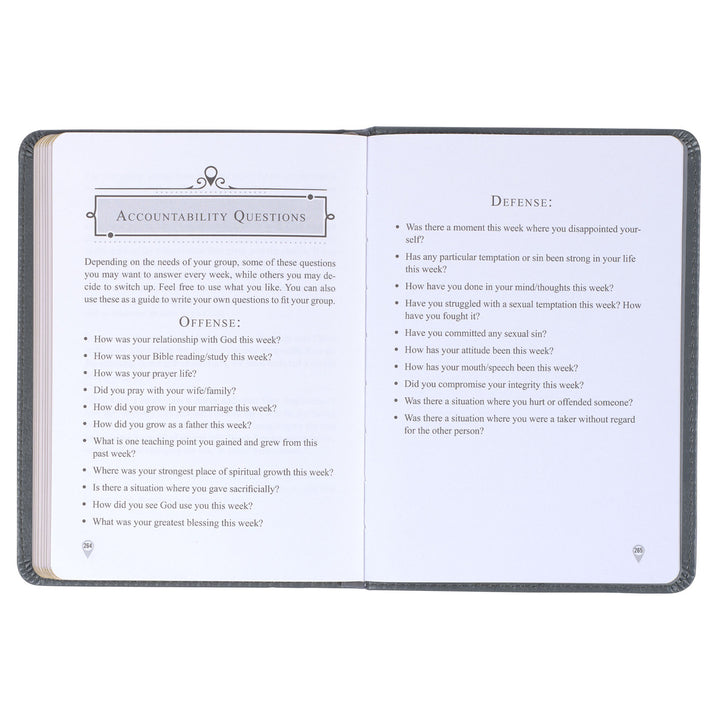 Legacy of Leaders Gray Faux Leather Devotional By Robert Noland
