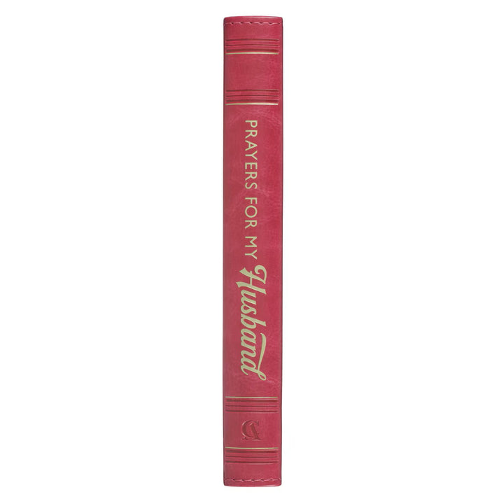 199 Prayer for My Husband Raspberry-Red Faux Leather Prayer and Journaling Guide