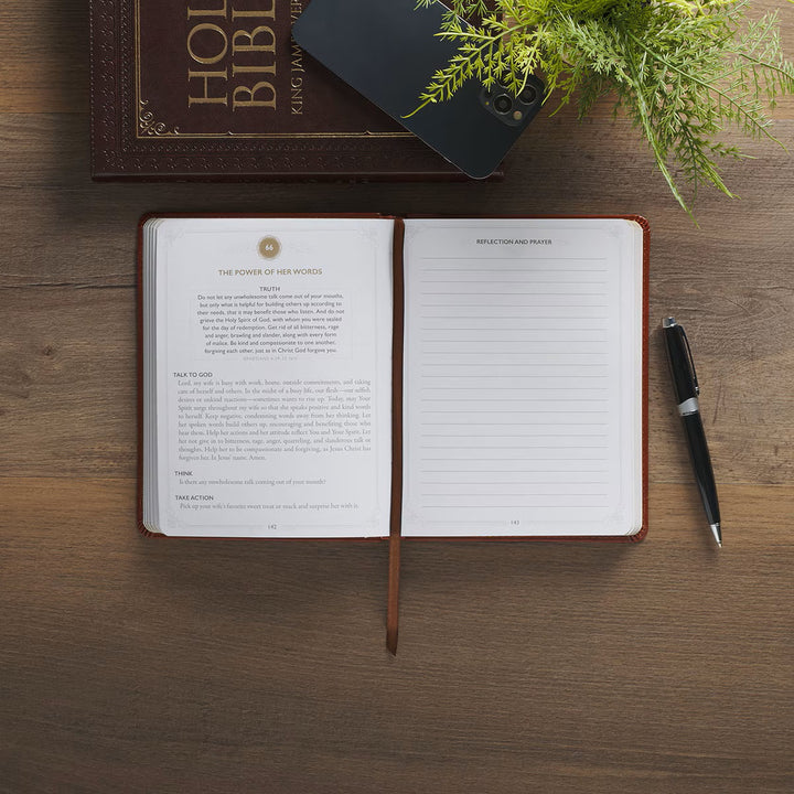199 Prayers for My Wife Saddle Tan Faux Leather Prayer and Journaling Guide