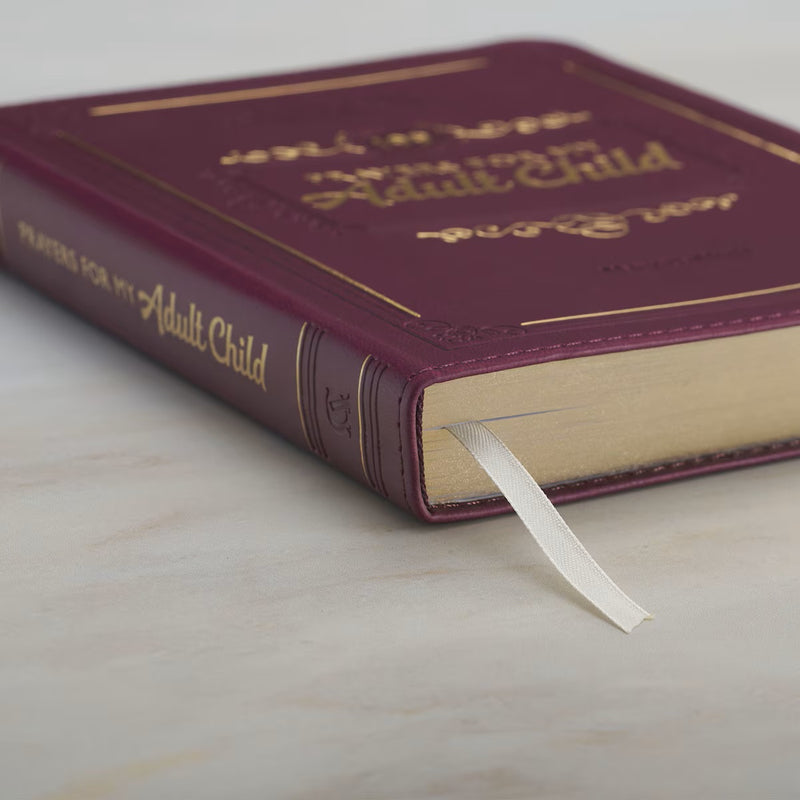 199 Prayers for My Adult Child Plum Faux Leather Prayer and Journaling Guide by Mary DeMuth
