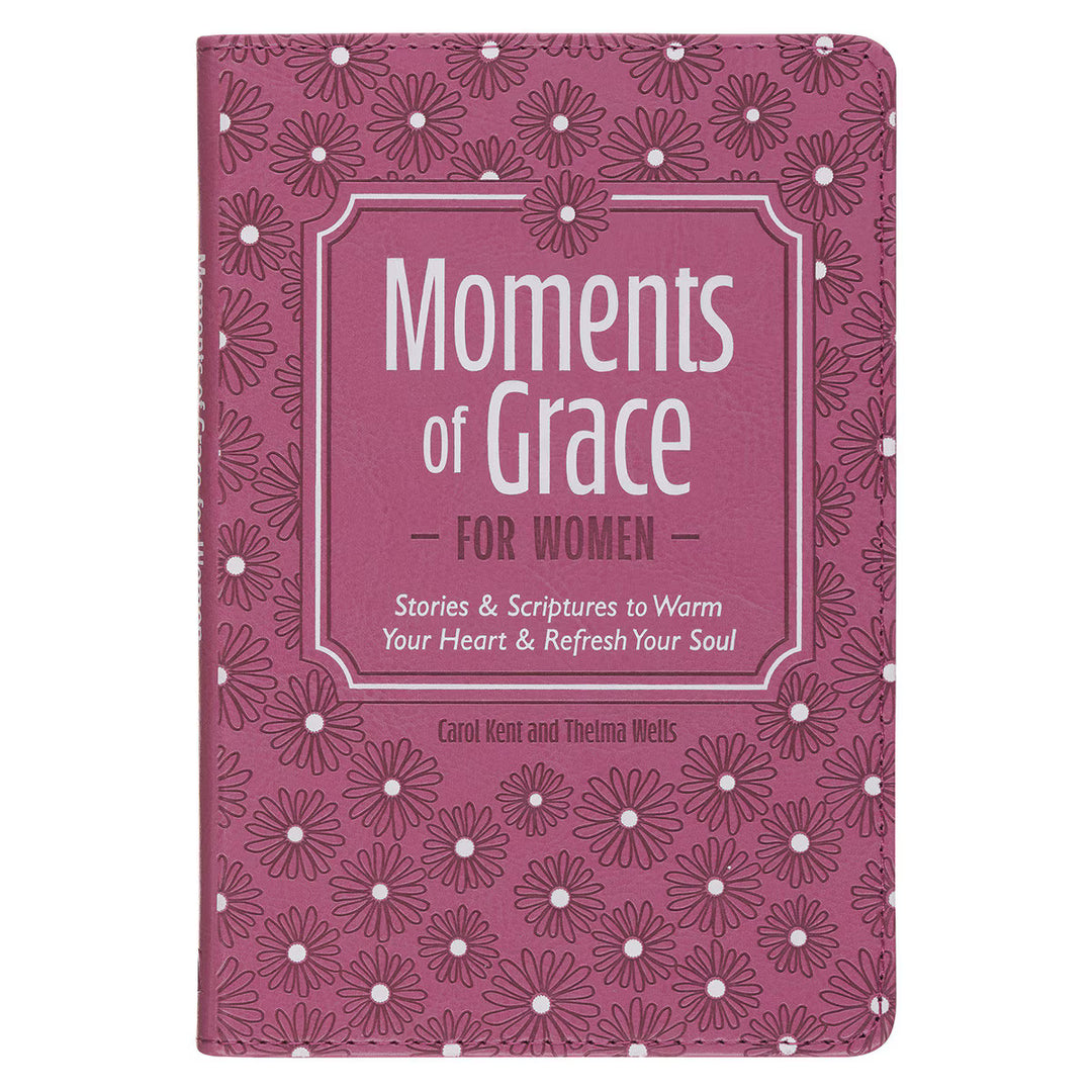 Moments of Grace for Women: Stories and Scriptures Mauve Faux Leather Gift Book by Carol Kent, Thelma Wells