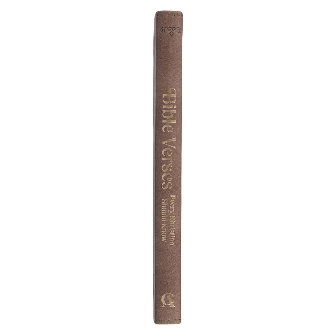 Bible Verses Every Christian Should Know Brown Faux Leather Devotional by Josh Moody