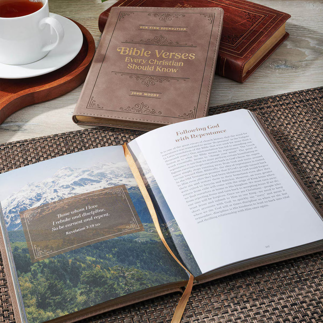 Bible Verses Every Christian Should Know Brown Faux Leather Devotional by Josh Moody