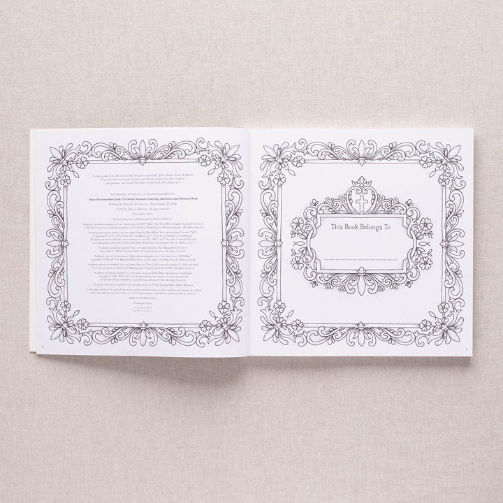 More Precious than Gold: A 52-Week Scripture Coloring Adventure and Memory Book by Shannon Roberts