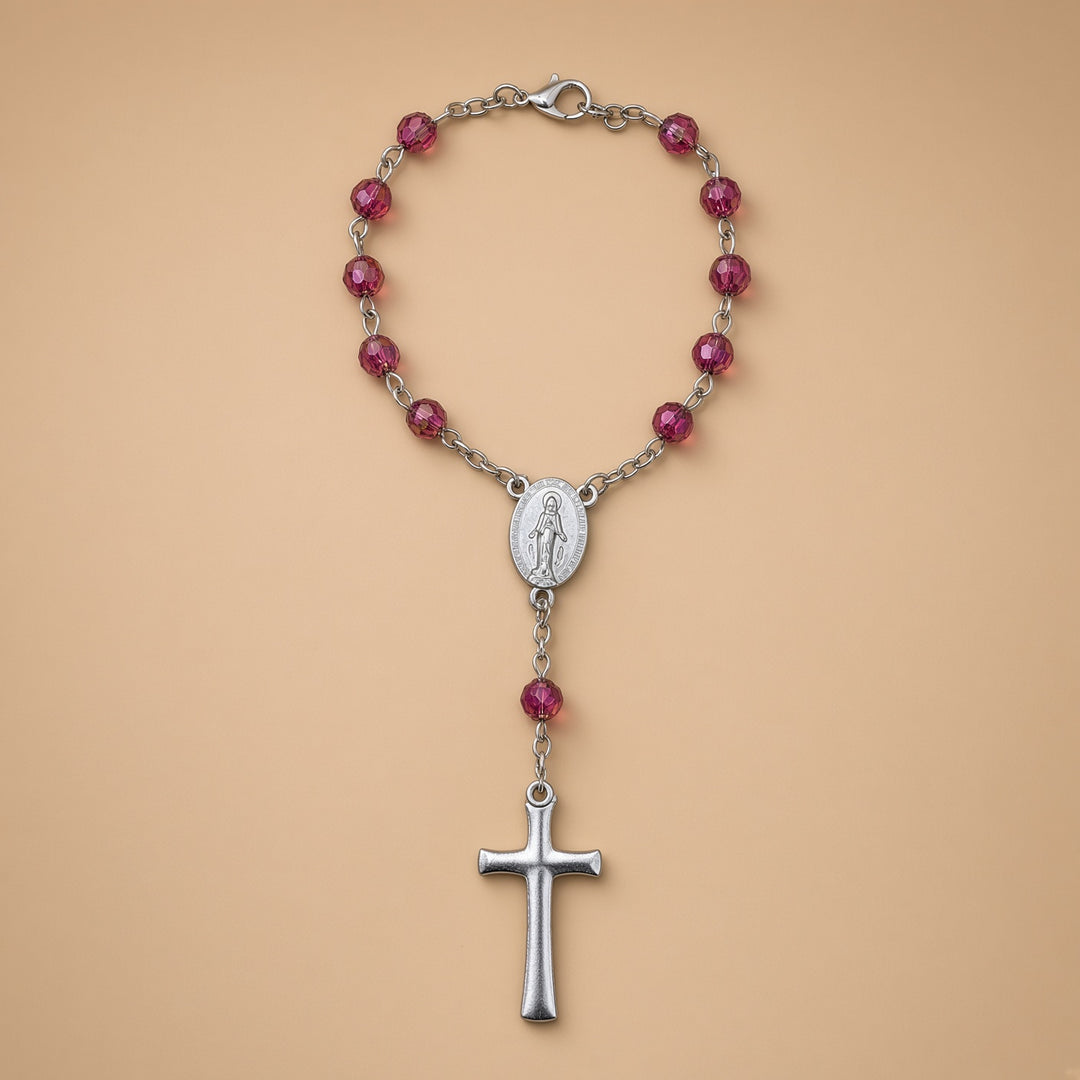 Garnet Bead - Car Rosary