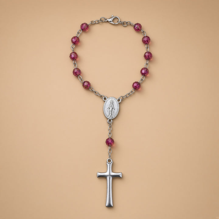 Garnet Bead - Car Rosary