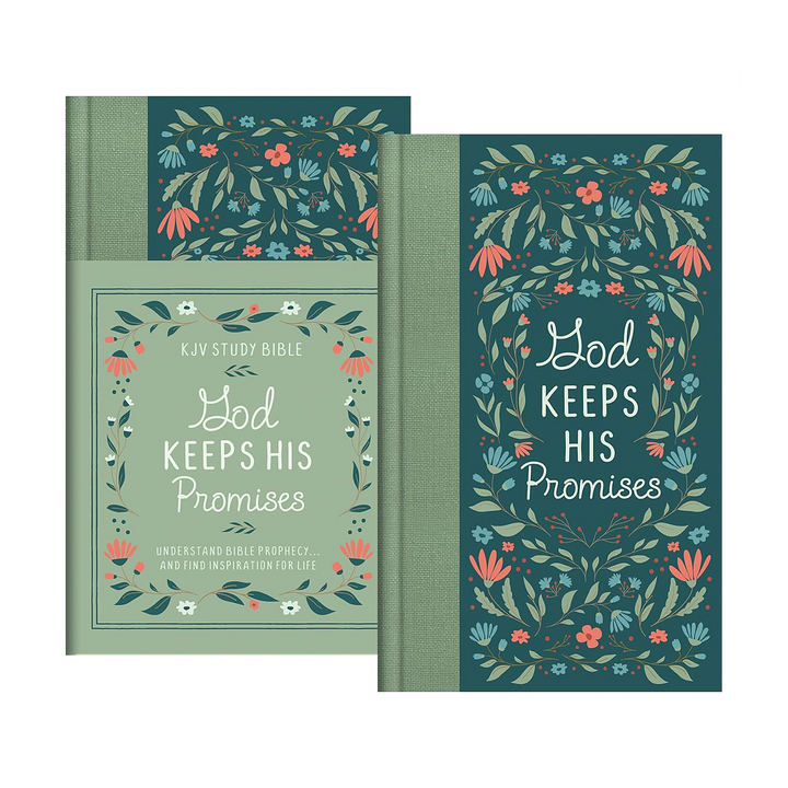 God Keeps His Promises KJV Study Bible [Sage Floral] Hardcover