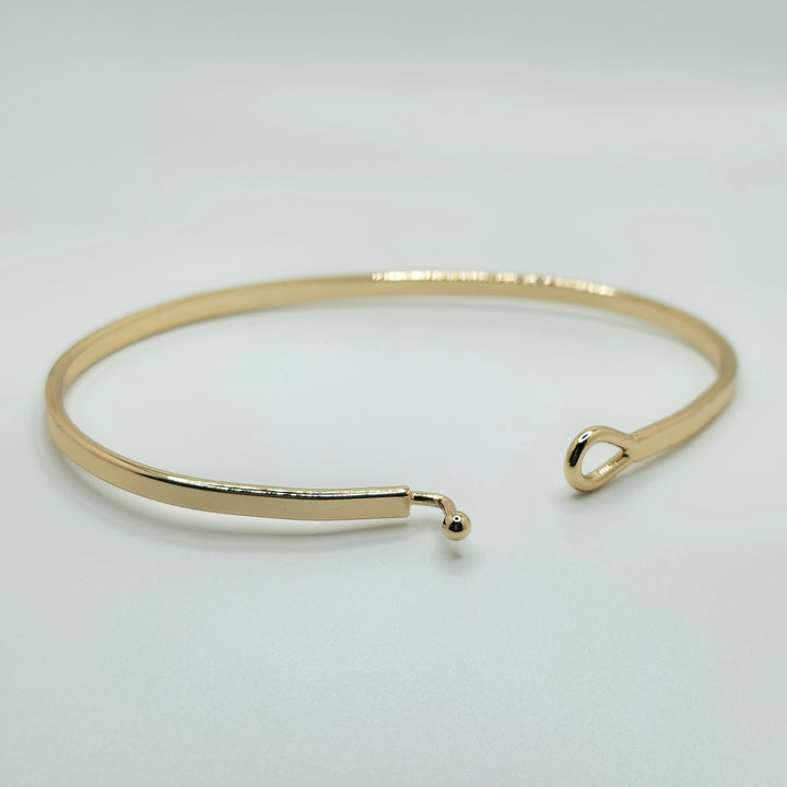 GOD SAID YES YOU CAN Inspirational Message Bracelet Positive Message Engraved Thin Bangle - Jewelry