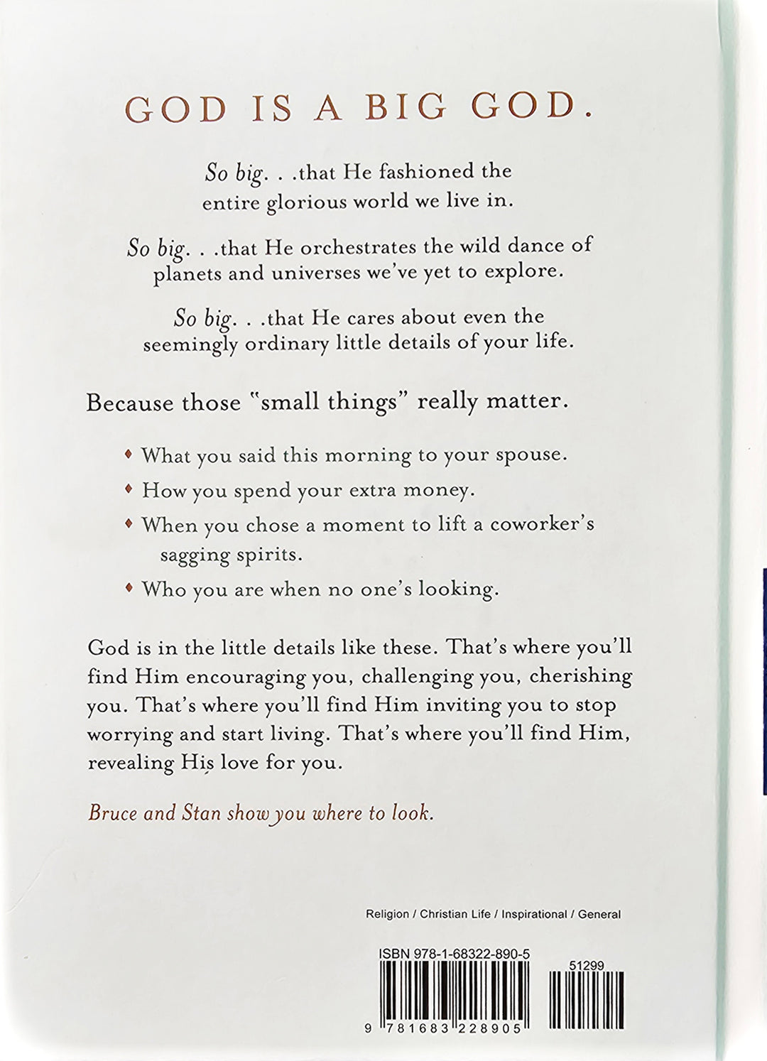 God Is in the Small Stuff 20th Anniversary Edition Hardcover by Bruce Bickel &amp; Stan Jantz