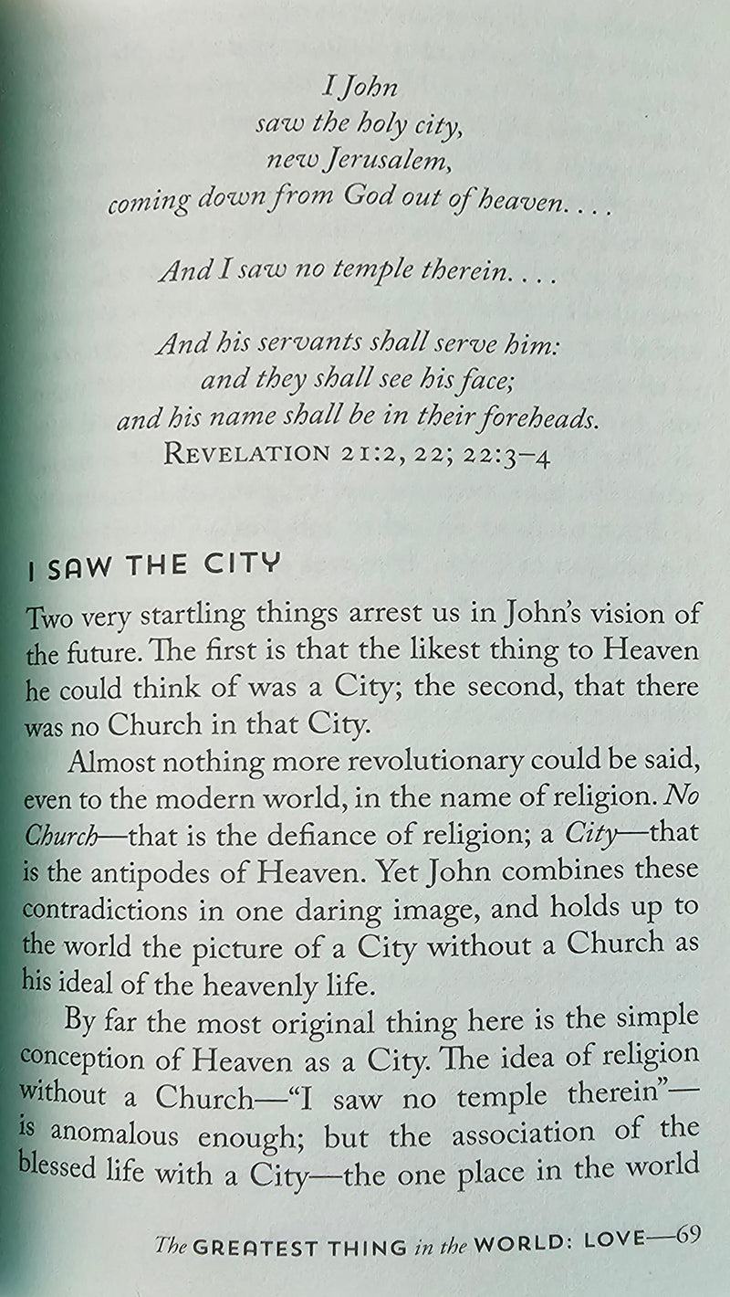 The Greatest Thing in the World: Love: Powerful Insights on 1 Corinthians 13 by Henry Drummond