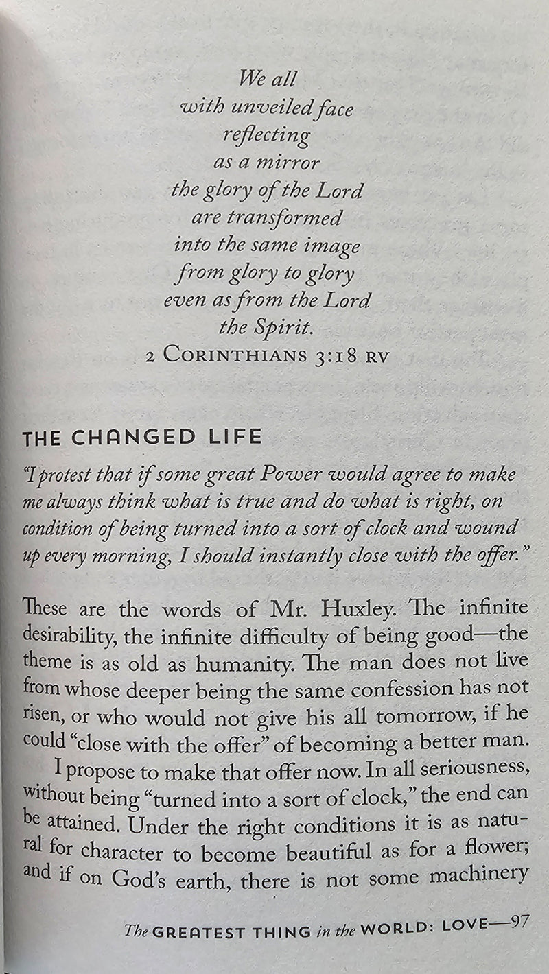 The Greatest Thing in the World: Love: Powerful Insights on 1 Corinthians 13 by Henry Drummond