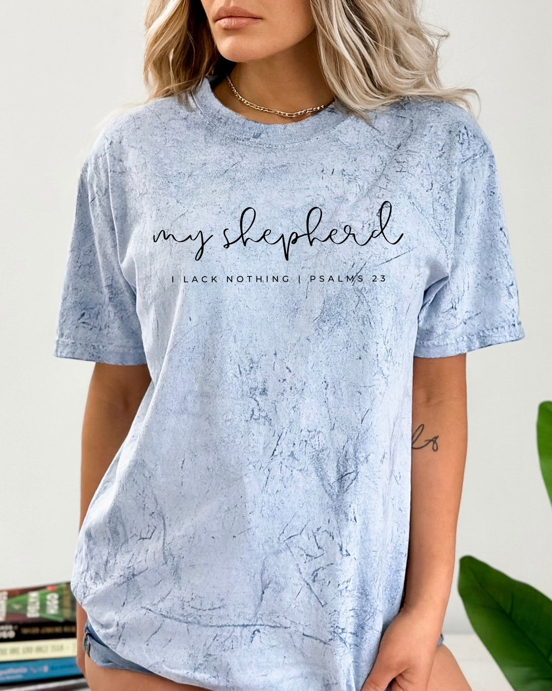 He Is My Shepherd Psalm Christian Comfort Colors T-Shirt, Bible Faith Gift