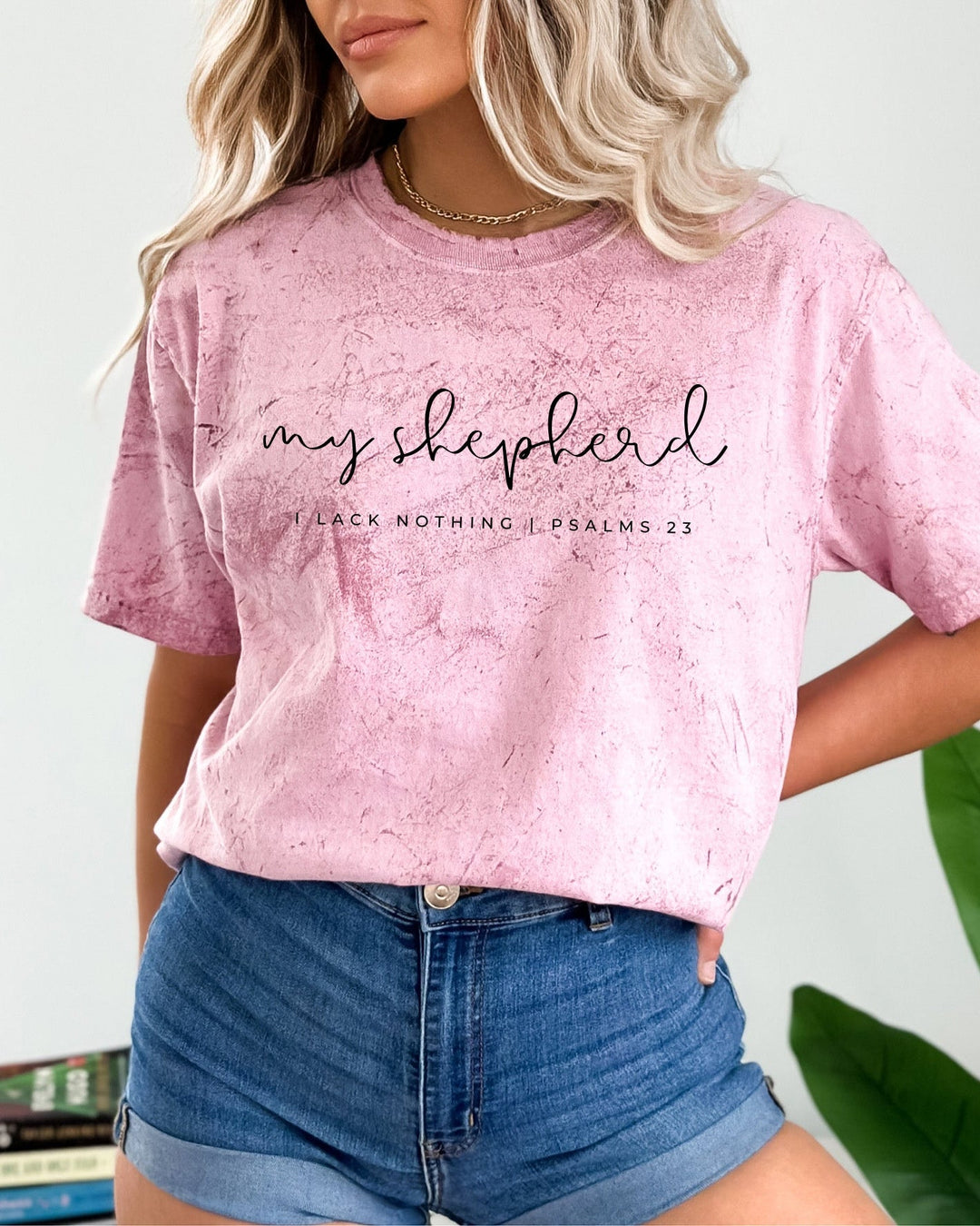 He Is My Shepherd Psalm Christian Comfort Colors T-Shirt, Bible Faith Gift